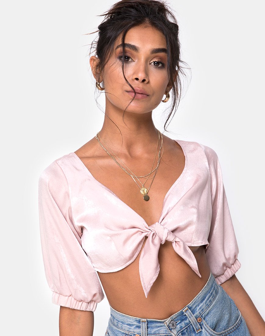 Dusty Rose Cropped Top