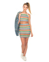 Image of Kimmy Bodycon Skirt in Rainbow Knit