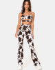 Image of Kiva Trouser in Cow Hide Brown and White