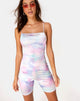 Image of Kozu Unitard in Pastel Tie Dye