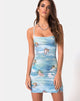 Image of Kozue Dress in Angel Velvet Sky Blue
