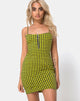 Image of Lahzie Bodycon Dress in Medium Gingham Yellow