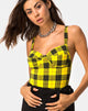 Image of Lantas Bodice in Winter Plaid Yellow