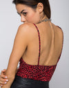 Image of Lanti Bodice in Coloured Animal Red