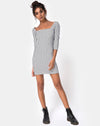 Image of Laras Dress in Gingham Black Ivory
