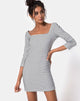 Image of Laras Dress in Gingham Black Ivory