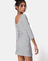 Image of Laras Dress in Gingham Black Ivory