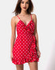 Image of Lasky Dress in Medium Polka red and White