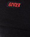 Rib Black "Lover" Embro