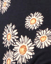 Image of Lax Bandeau Bodice in Grunge Daisy Floral