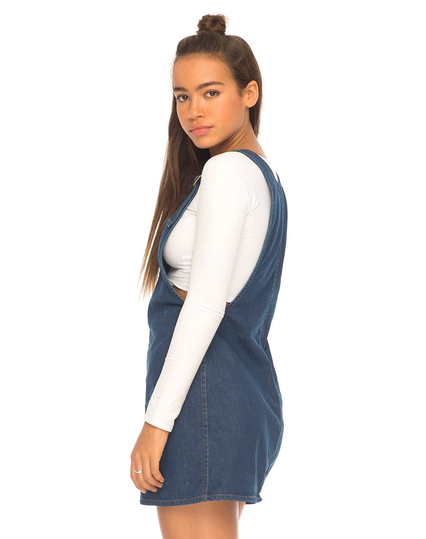 Denim pinafore dress on sale h&m