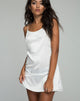 Image of Lucille Slip Dress in Satin Bone