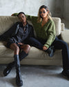 Image of Fia Cardigan in Black and Green