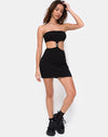 Image of Maraya Mini Dress in Black with Silver Buckle