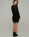 Image of Meli Plunge Dress in Flock Star Lace Black