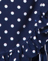 Image of Miza Mini Skirt in Spot and Stripe Navy