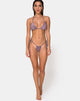Image of Mone Bikini Bottom in Gunmetal Glitter