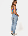 Image of Mucell Crop Top in New Vertical Mixed Stripe
