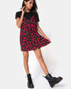 Image of Sanna Slip Dress in Red Bloom