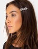 Image of Hair Clip with Silver Smiley Face