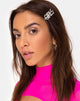 Image of Hair Clip with Silver Girls Logo