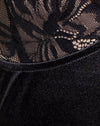 Satin Black with Lace