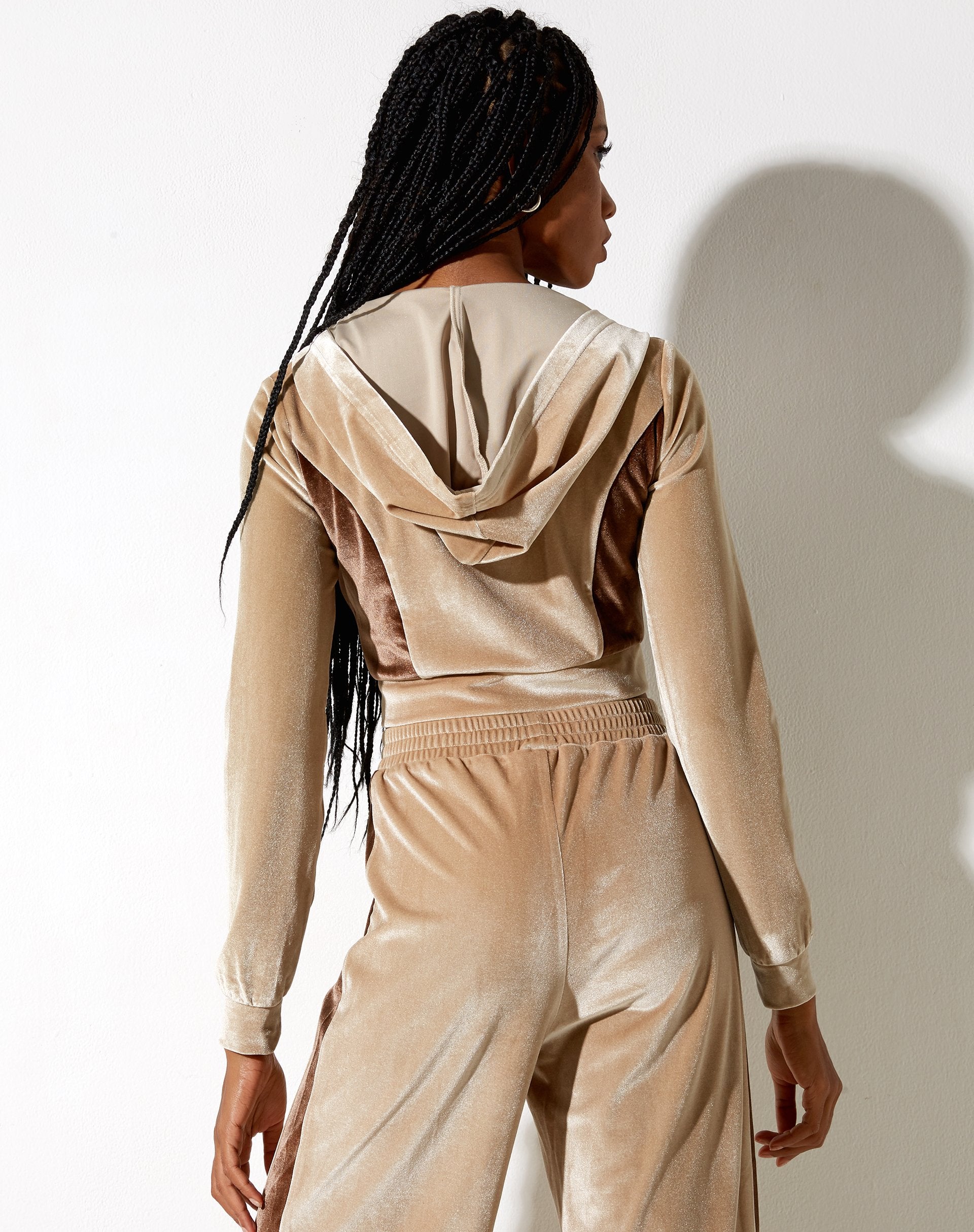 Image of Natuna Top in Velour Champagne