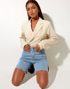 Image of Notus Cropped Blazer in Tailoring Cream