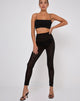Image of Oria Leggings in Croc Flock Black