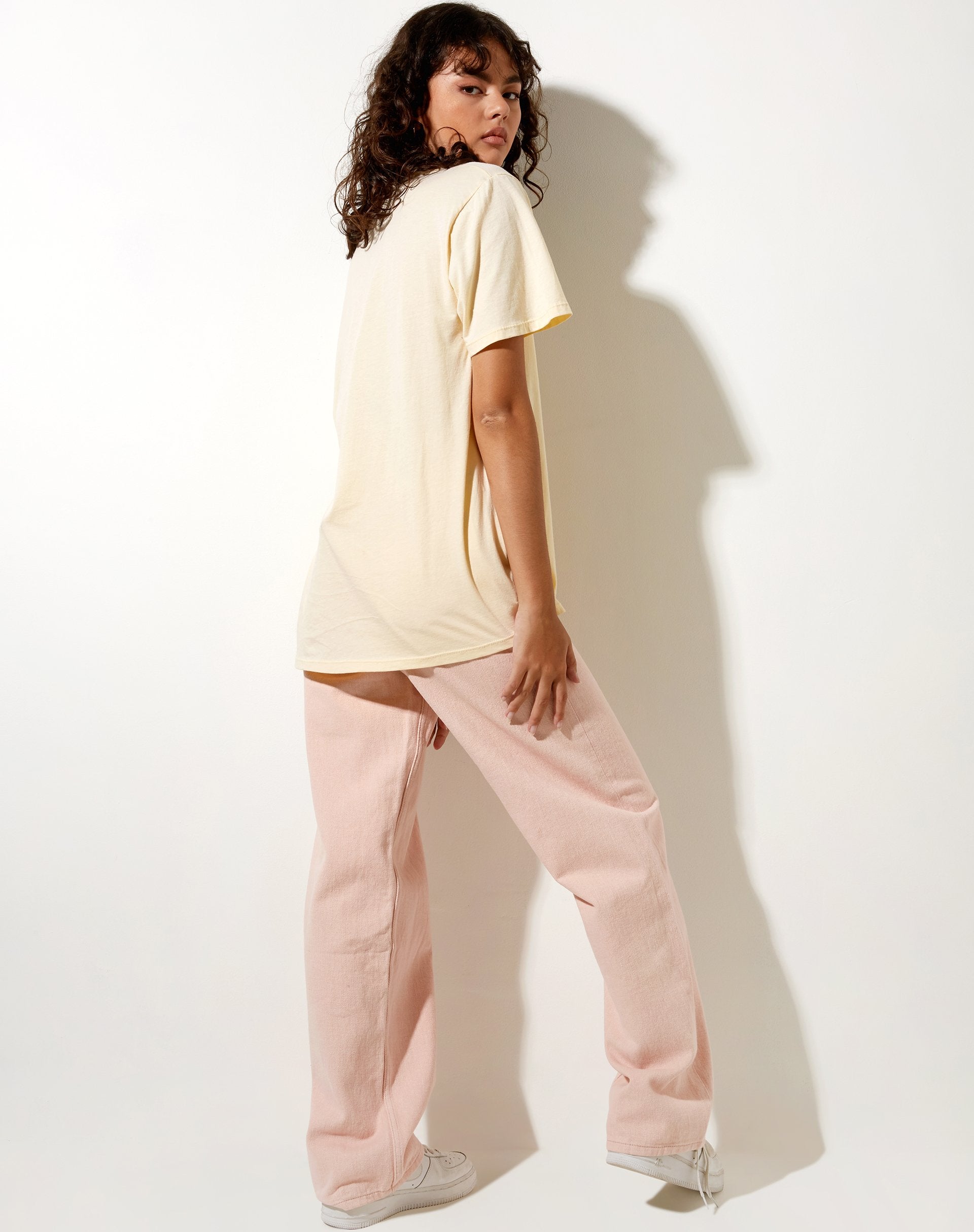 Image of Oversize Basic Tee in Buttercream Pearl Sands
