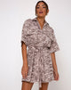 Image of Pamela Shirt Dress in Easy Tiger Cocoa