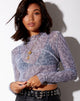 Image of Paria Top in Liquid Leopard Grey