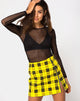 Image of Pelaty Mini Skirt in Winter Plaid