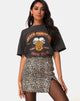 Image of Pelmet Mini Skirt in Rar Leopard Brown