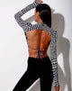 Image of Quelia Crop Top in Wavey Dogtooth