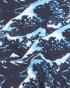 Image of Rae Bikini Bottoms in Navy Wave Ground