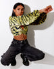Image of Reilo Crop Top in Tiger Full Khaki