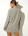 Image of Meva Blazer Dress in Green Beige