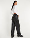 Image of MOTEL X OLIVIA NEILL Parallel Trouser in Pu Black