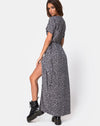 Image of Riva Dress in Ditsy Rose Black