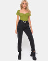 Image of Ryon Bodice in Medium Gingham Yellow