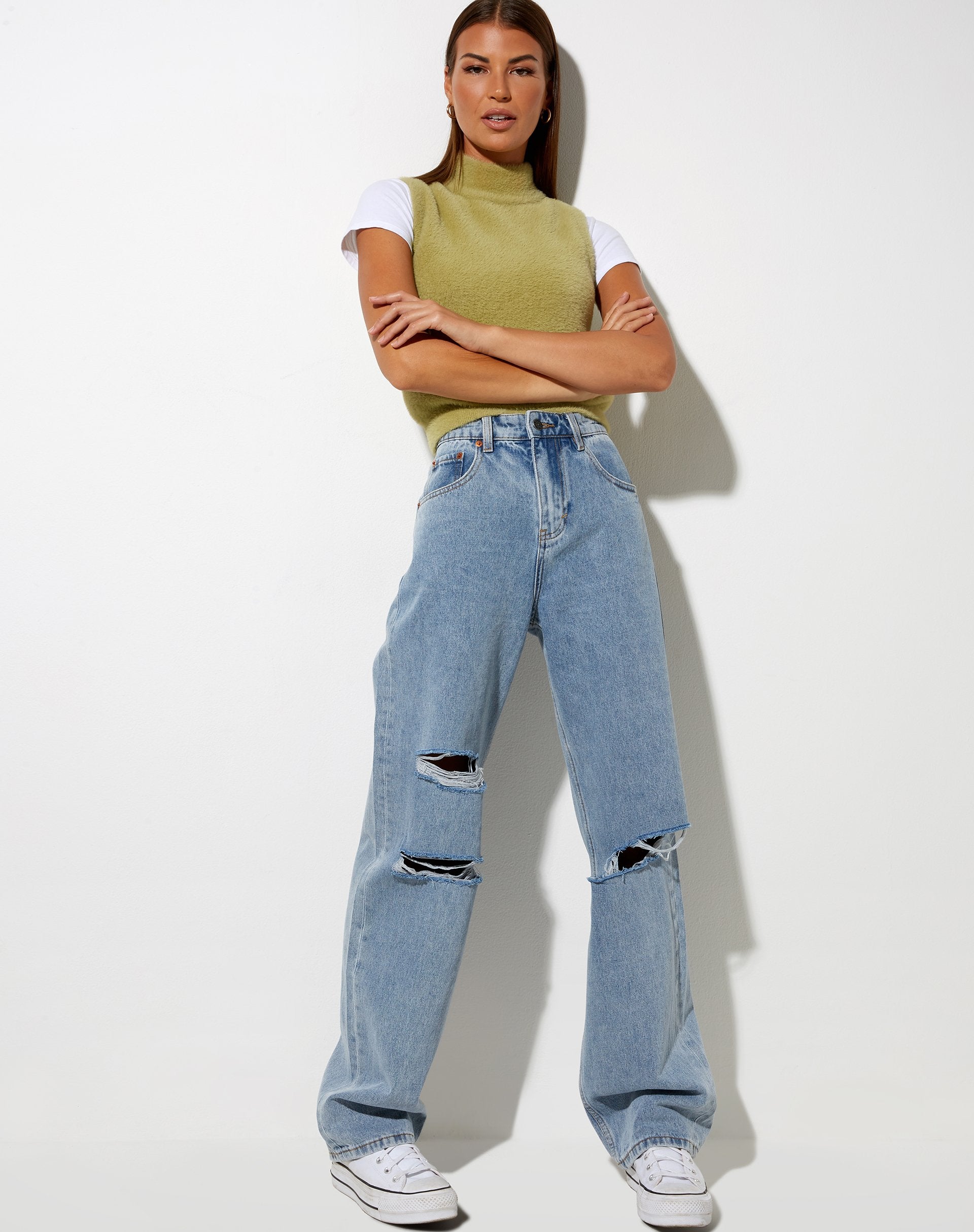 Image of Sai Tank Top in Knit Green