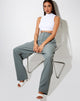 Image of Sakila Trouser in Pinstripe Sage