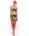 Image of Sandrift Strapless Bikini Bottom in Palm Leaf Green