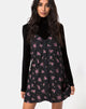 Image of Sanna Slip Dress in Sohey Rose Black