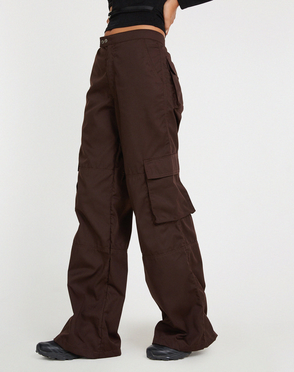 Buy Brown Trousers & Pants for Women by SELVIA Online