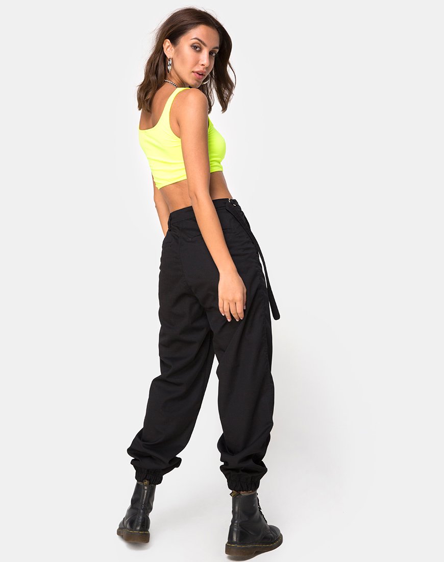 Image of Shani Crop Top in Neon Yellow
