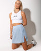 Image of Sheny Mini Skirt in Ditsy Rose Blue