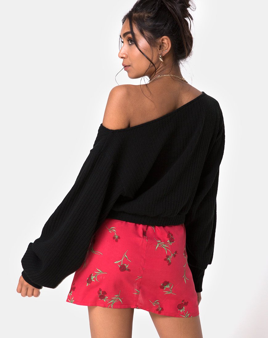 Image of Sheny Mini Skirt in Rouge Rose Pink