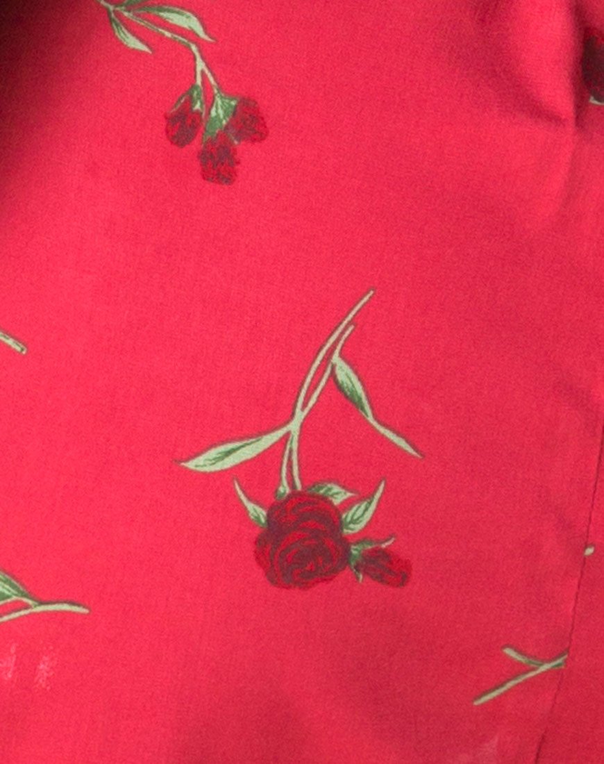 Image of Sheny Mini Skirt in Rouge Rose Pink
